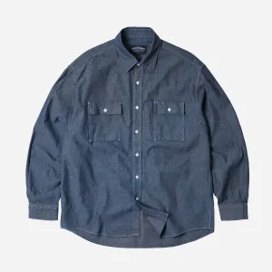 CIGARETTE POCKET CHAMBRAY SHIRT - INDIGO