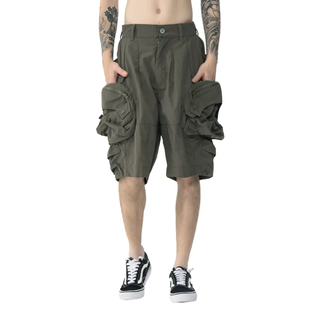 Cityboy Solid Color Cargo Shorts