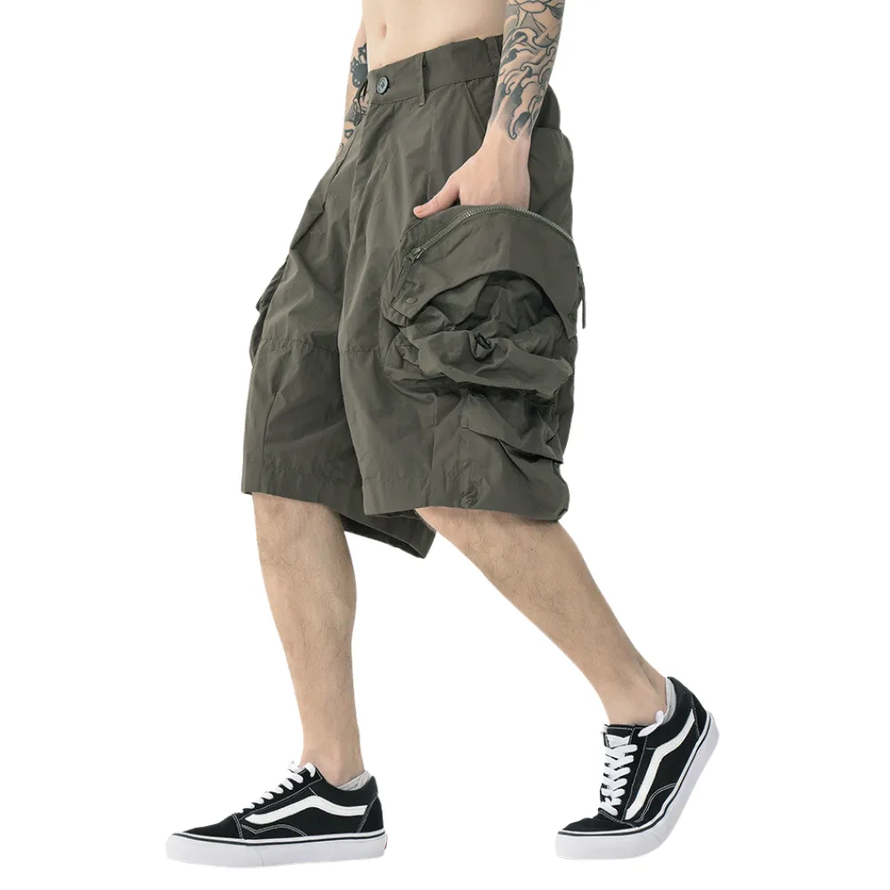 Cityboy Solid Color Cargo Shorts