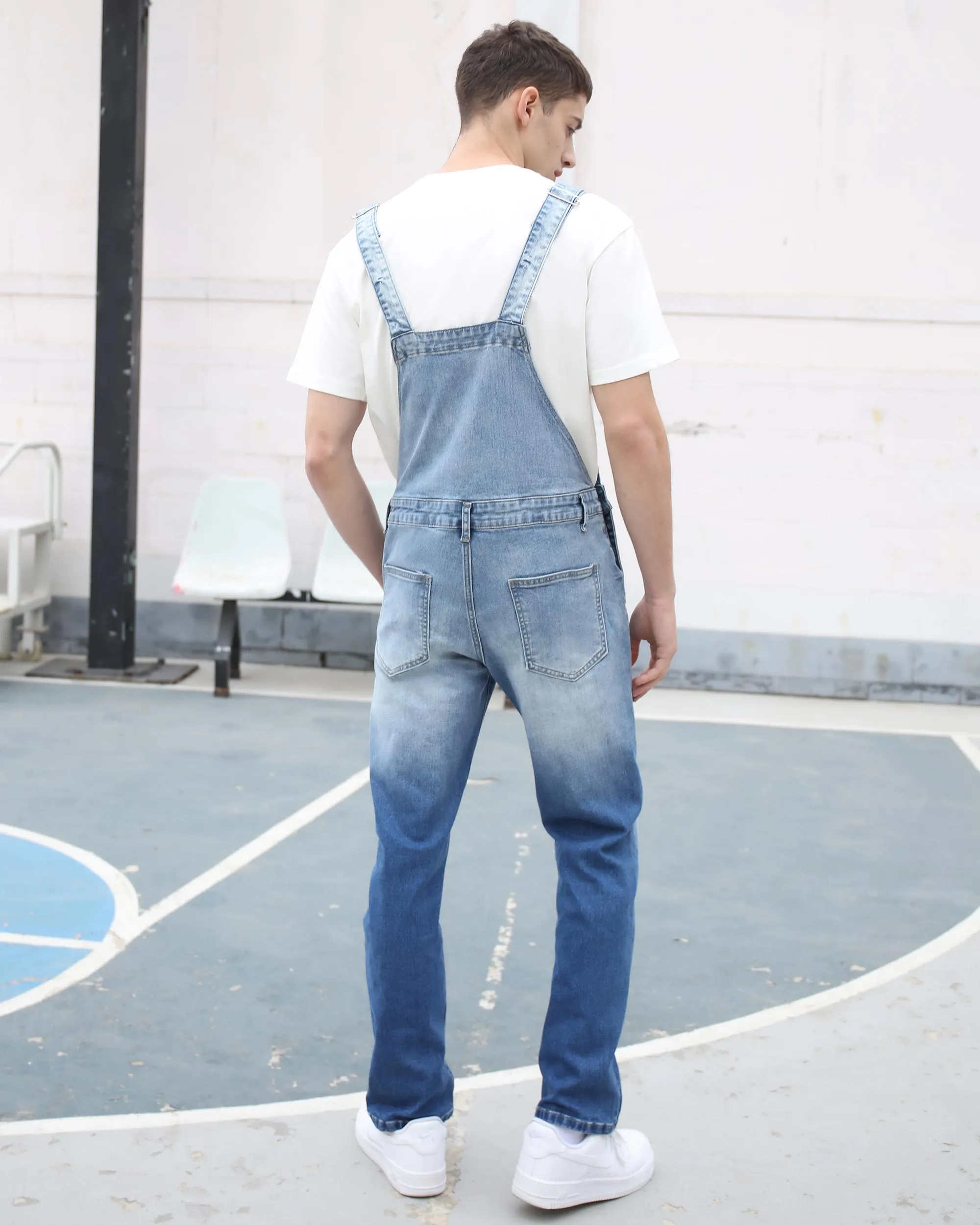 Classic Denim Overalls with Precision Stitching-Mexico Local Delivery