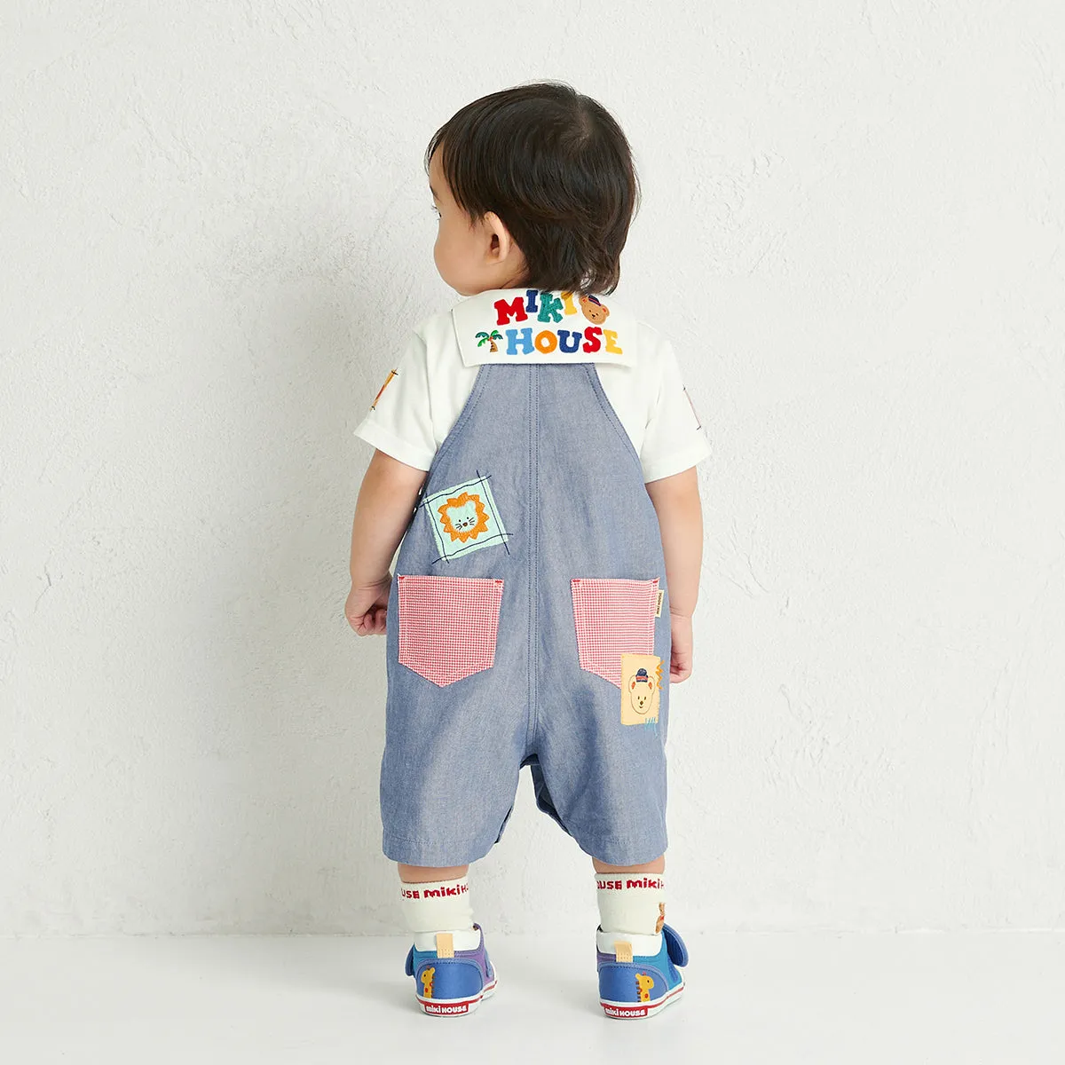 Classic MIKI HOUSE Bear Canvas Second Shoes