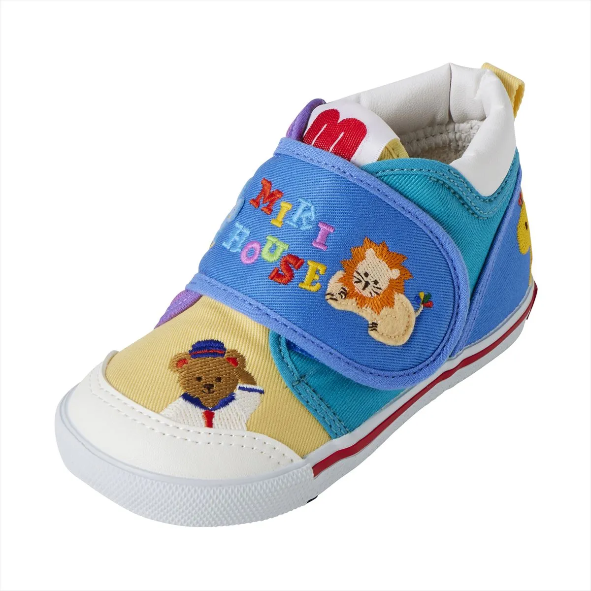 Classic MIKI HOUSE Bear Canvas Second Shoes