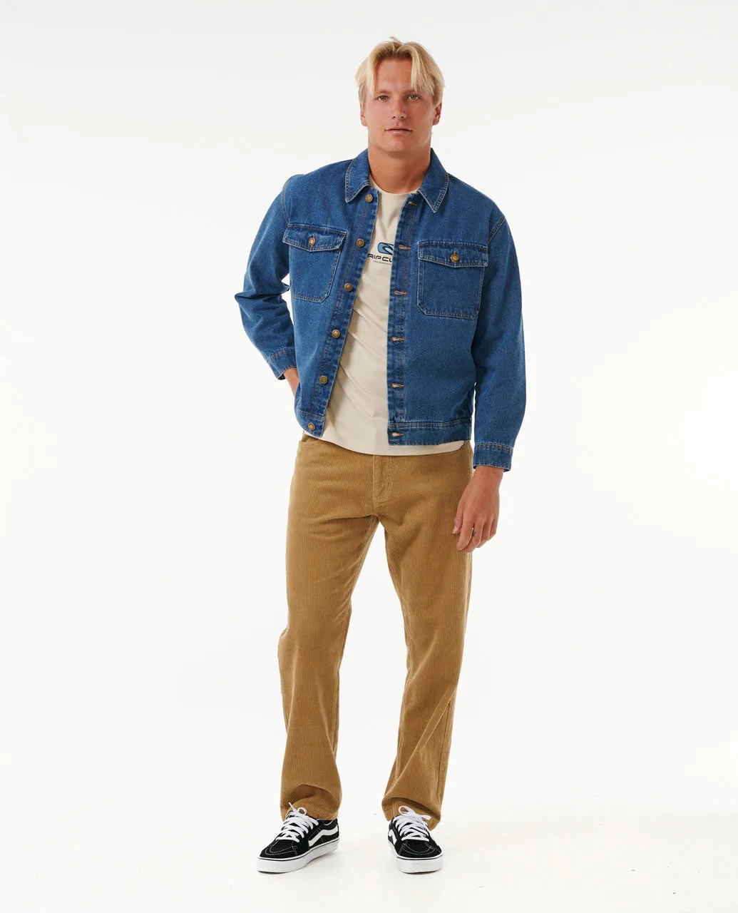 Classic Surf Denim Trucker Jacket - Denim Blue