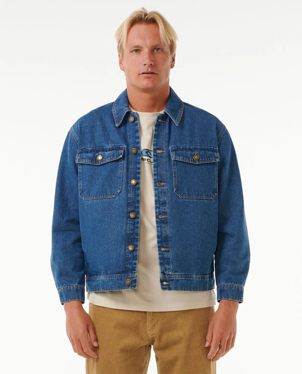 Classic Surf Denim Trucker Jacket - Denim Blue
