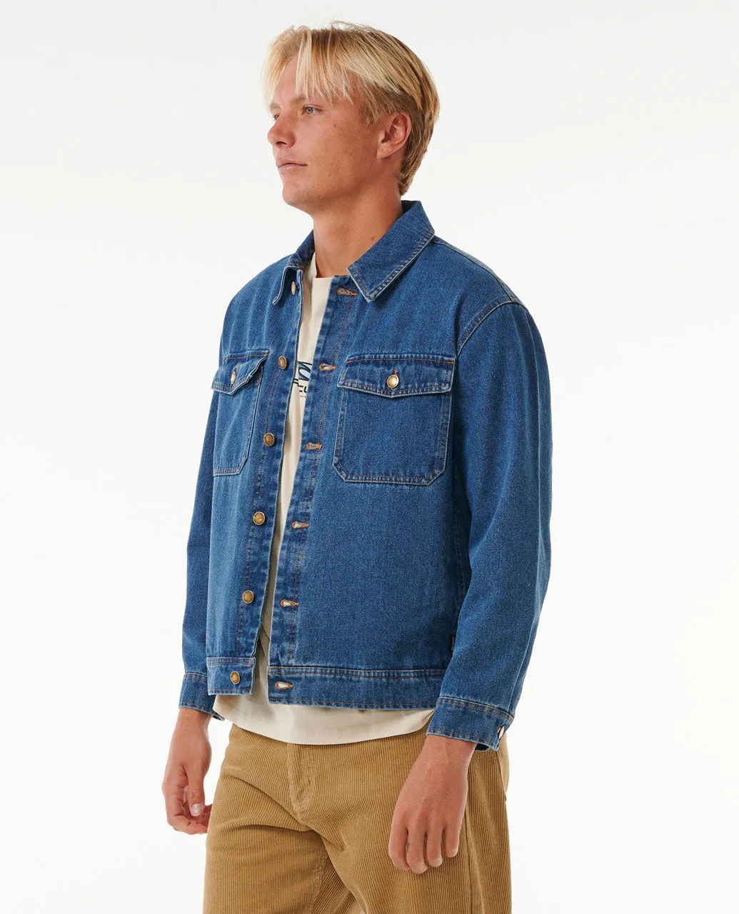 Classic Surf Denim Trucker Jacket - Denim Blue