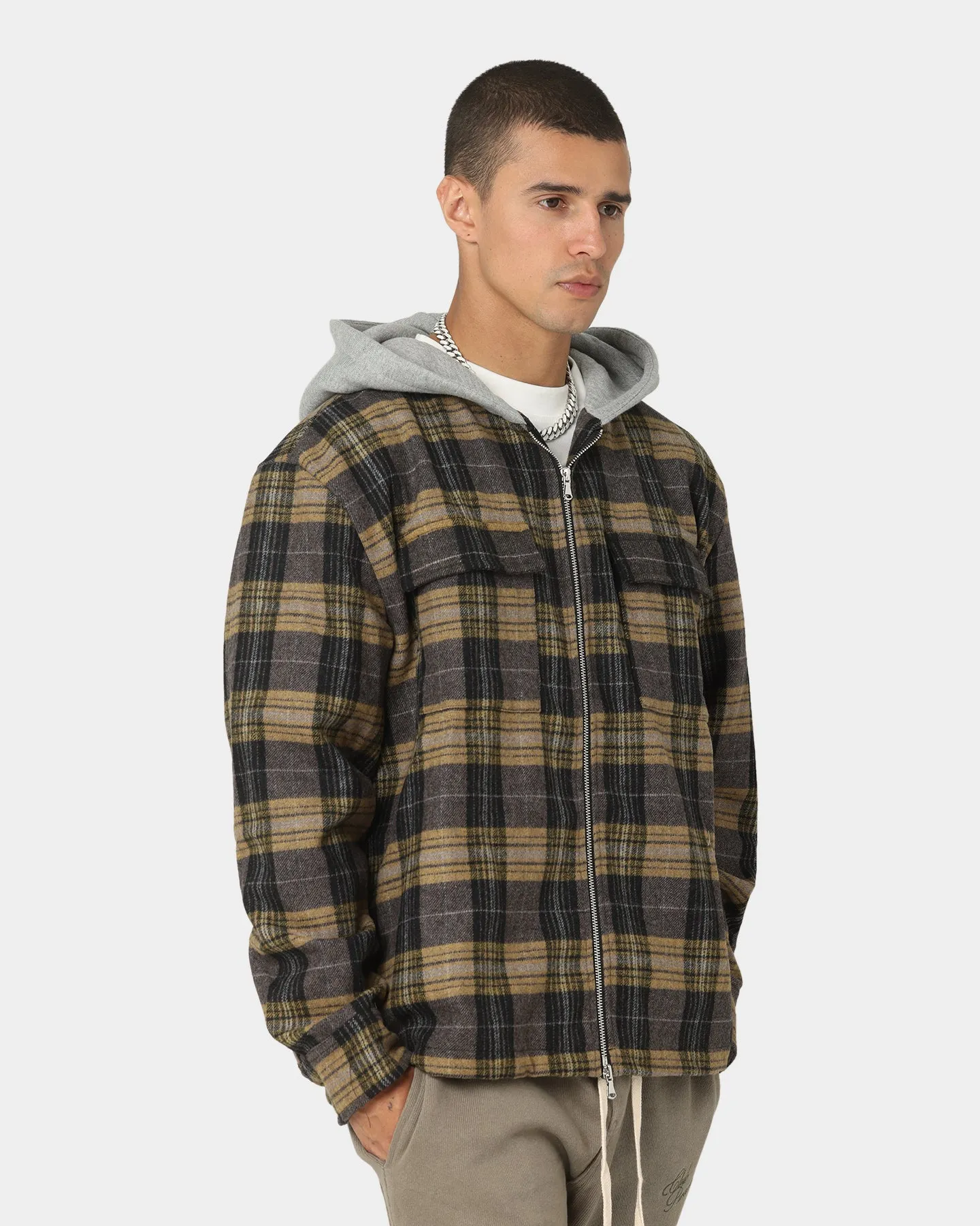 Club Paradise Flannel Jacket Plaid