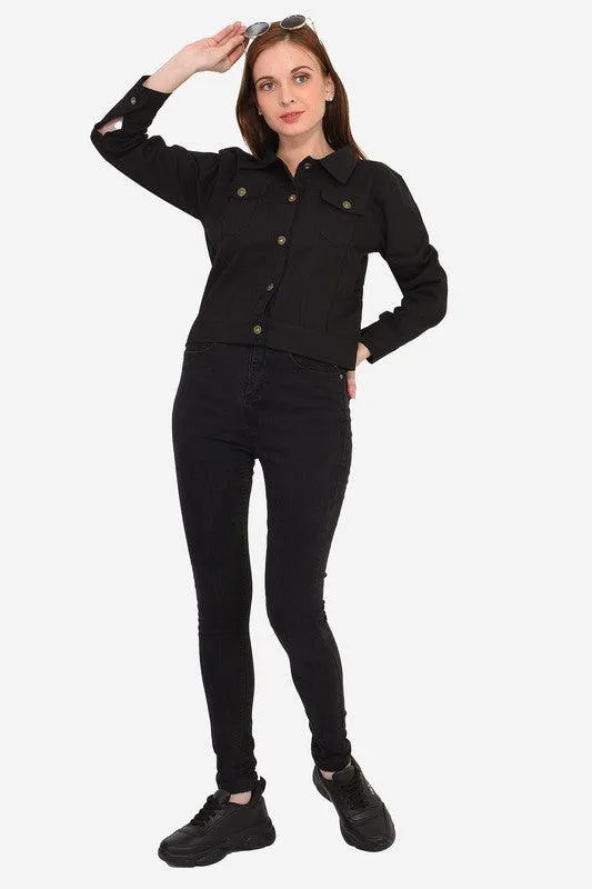 clugenix Full Sleeve Solid Women Jacket