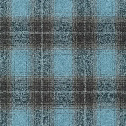 Coastal/Merlot/Black Plaid | Mammoth Flannel | Robert Kaufman