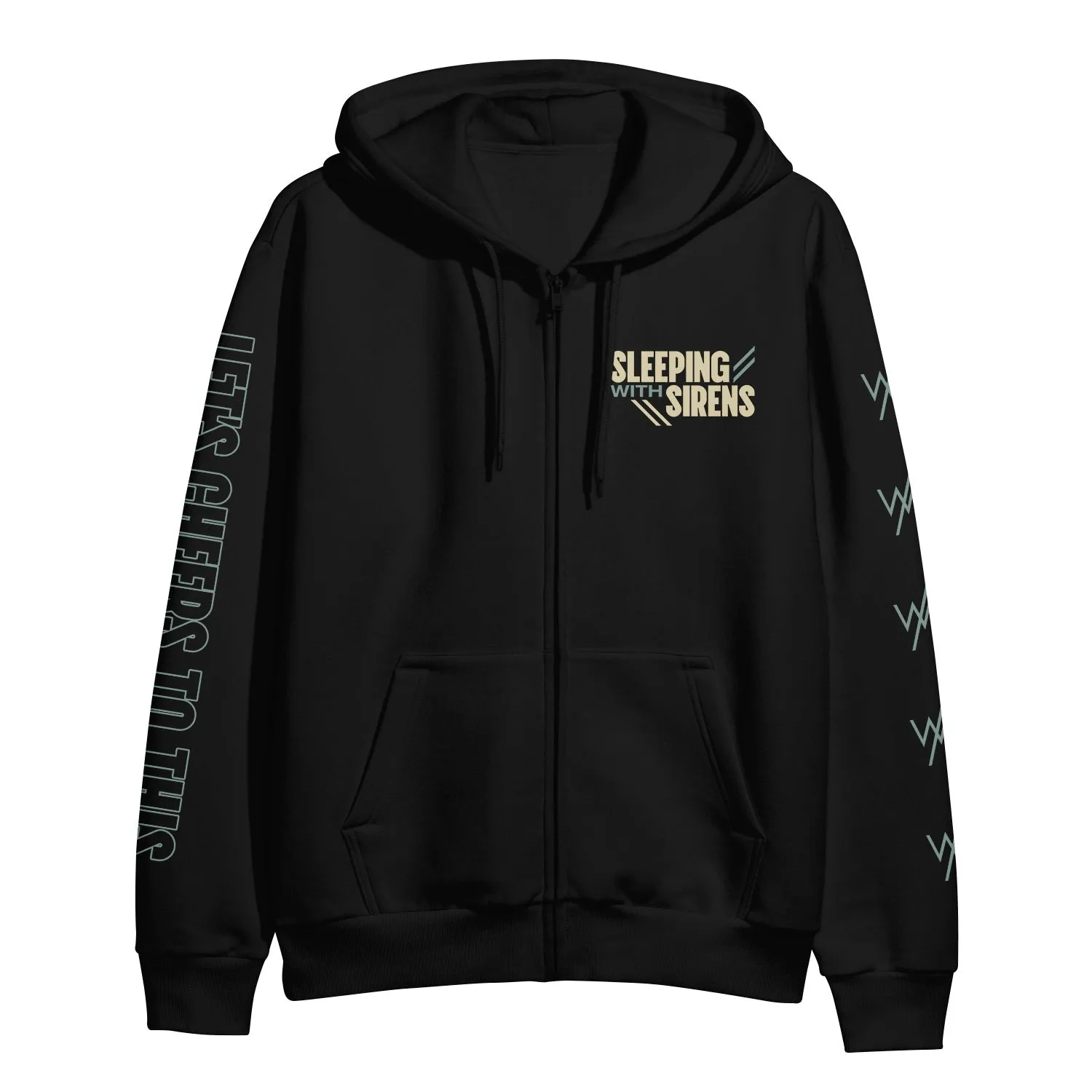 Collage - Black Zip-Up