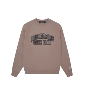 COLLEGE CREWNECK - TAUPE
