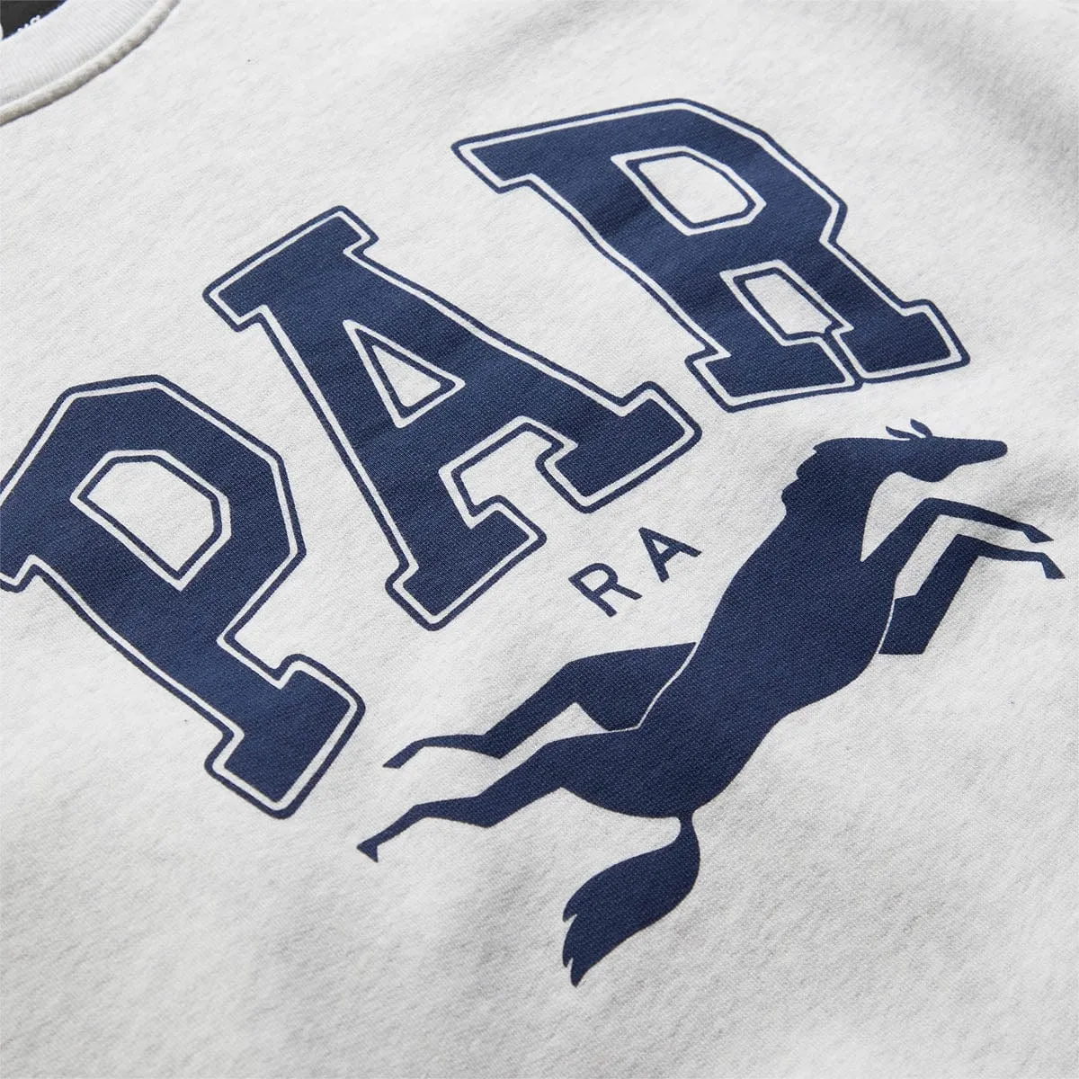 COLLEGE HORSE CREWNECK SWEATSHIRT