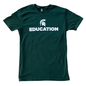 College of Education "Education" Unisex Green Short Sleeve T-Shirt