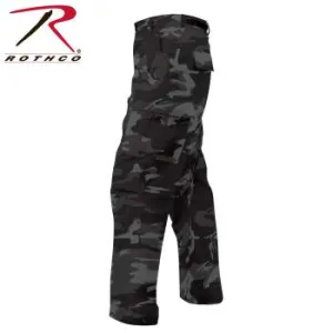 Color Camo BDU Pants Black Camo