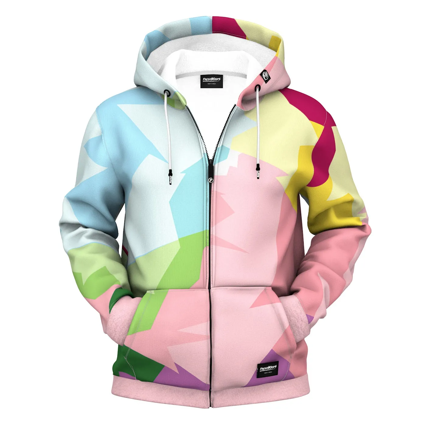 Colorful Ara Zip Up Hoodie