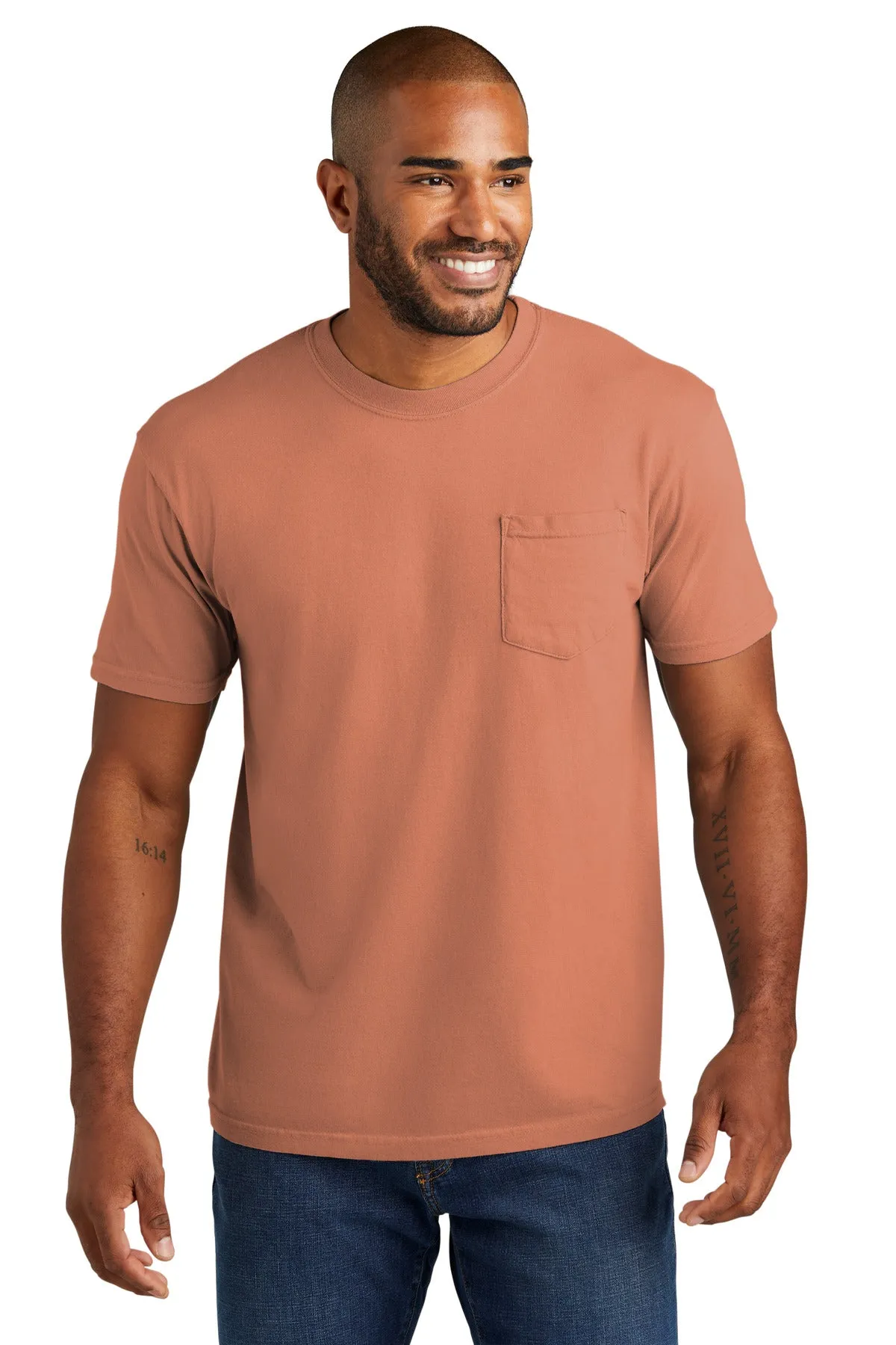 COMFORT COLORS Heavyweight Ring Spun Pocket Tee. 6030