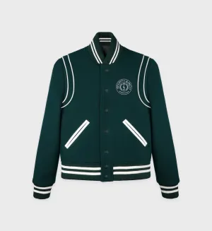 Connecticut Crest Varsity Jacket - Forest
