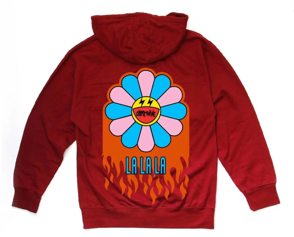 Cooper 9 La La La Zip-up Hoodie (Maroon)