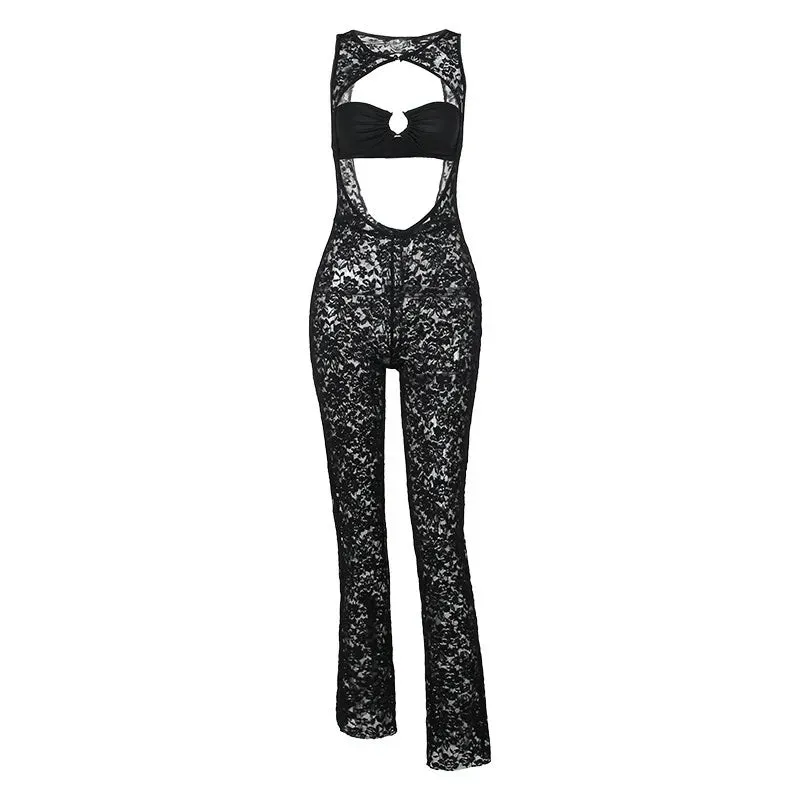 Coquette Mesh Jumpsuit