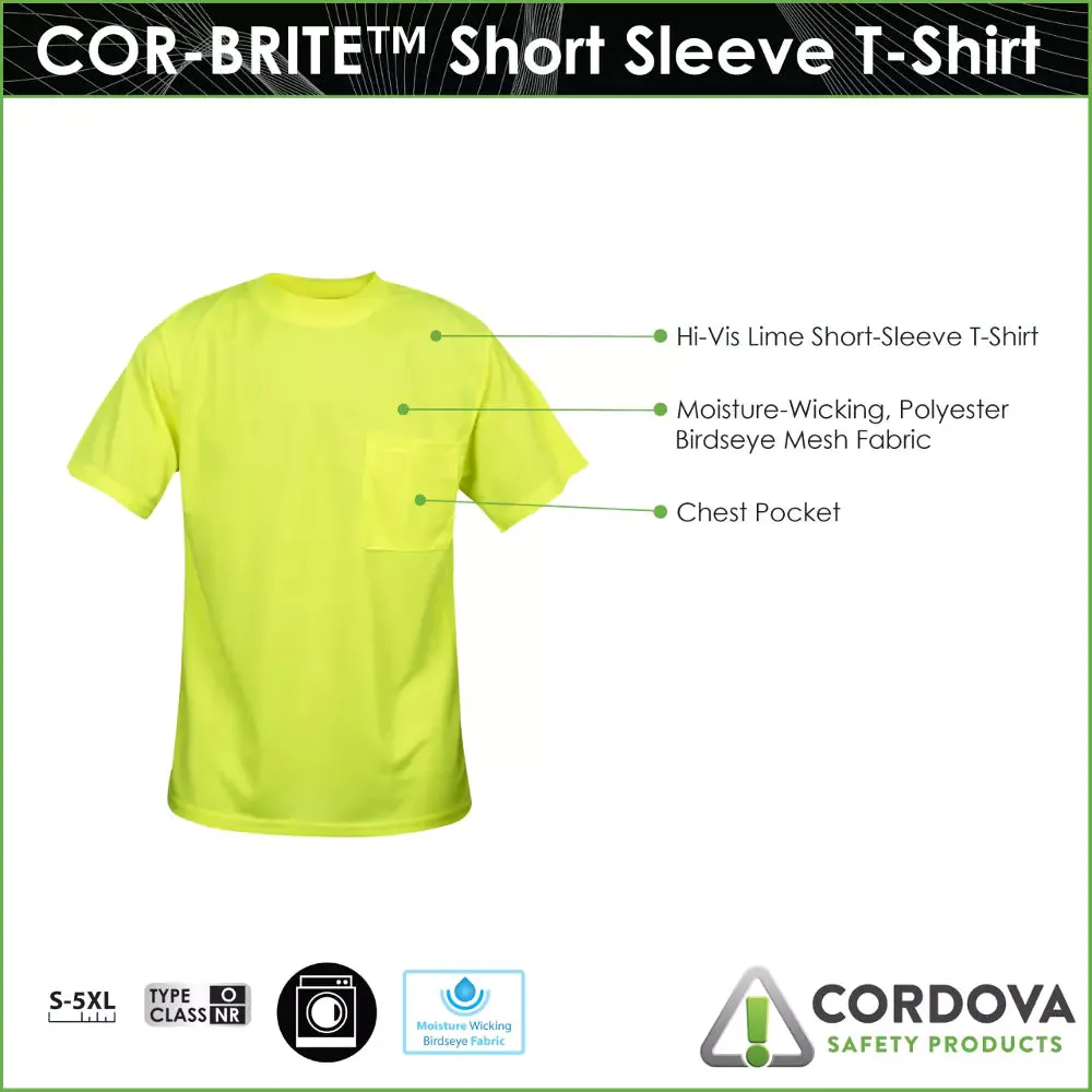 Cordova Cor-Brite Non-Rated Crew Neck Short Sleeve T-shirt - V13