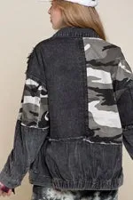 Corduroy Animal Print Jacket