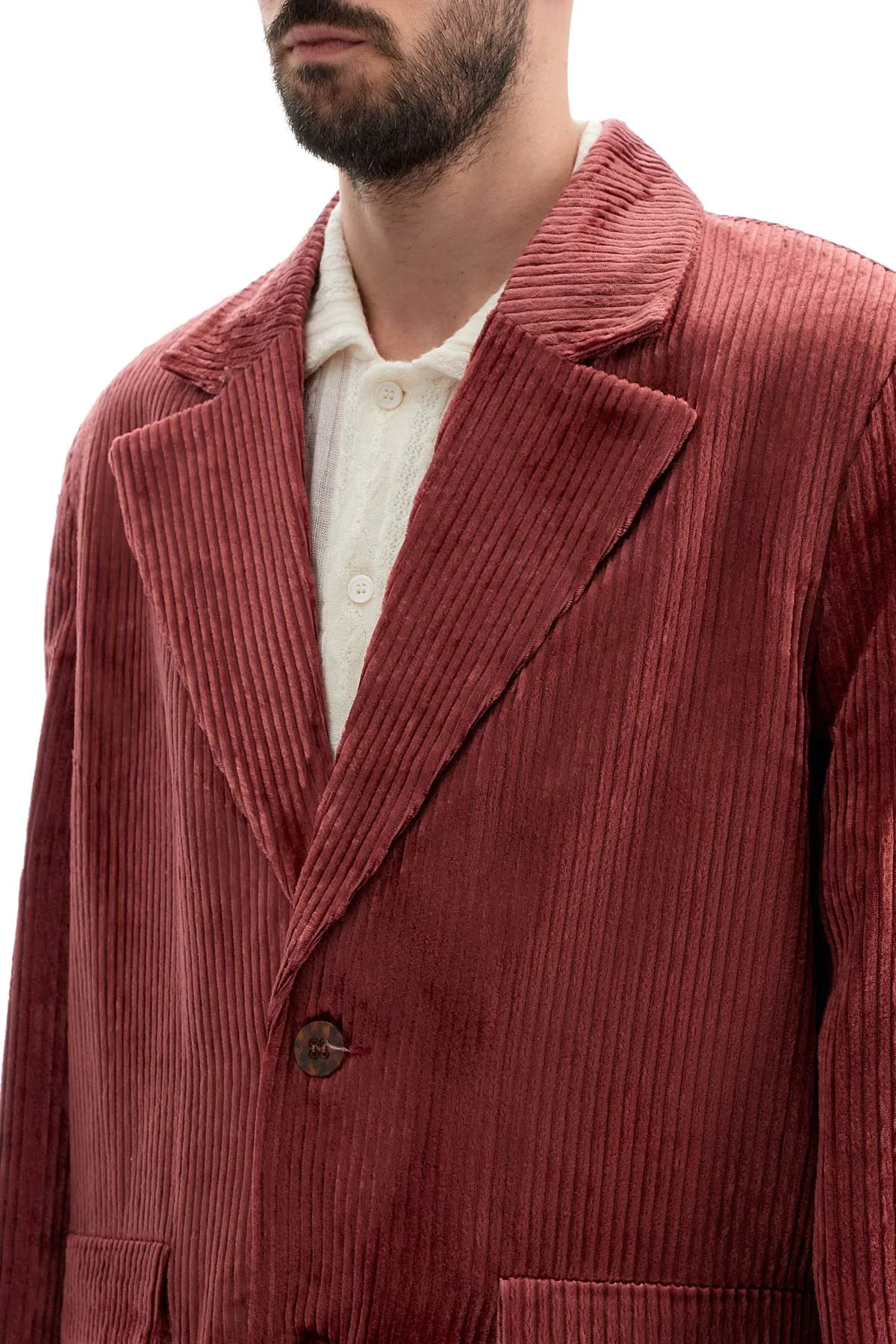 corduroy blazer for men MFW24INSIGHT IRREGULAR PUSZTA CORD