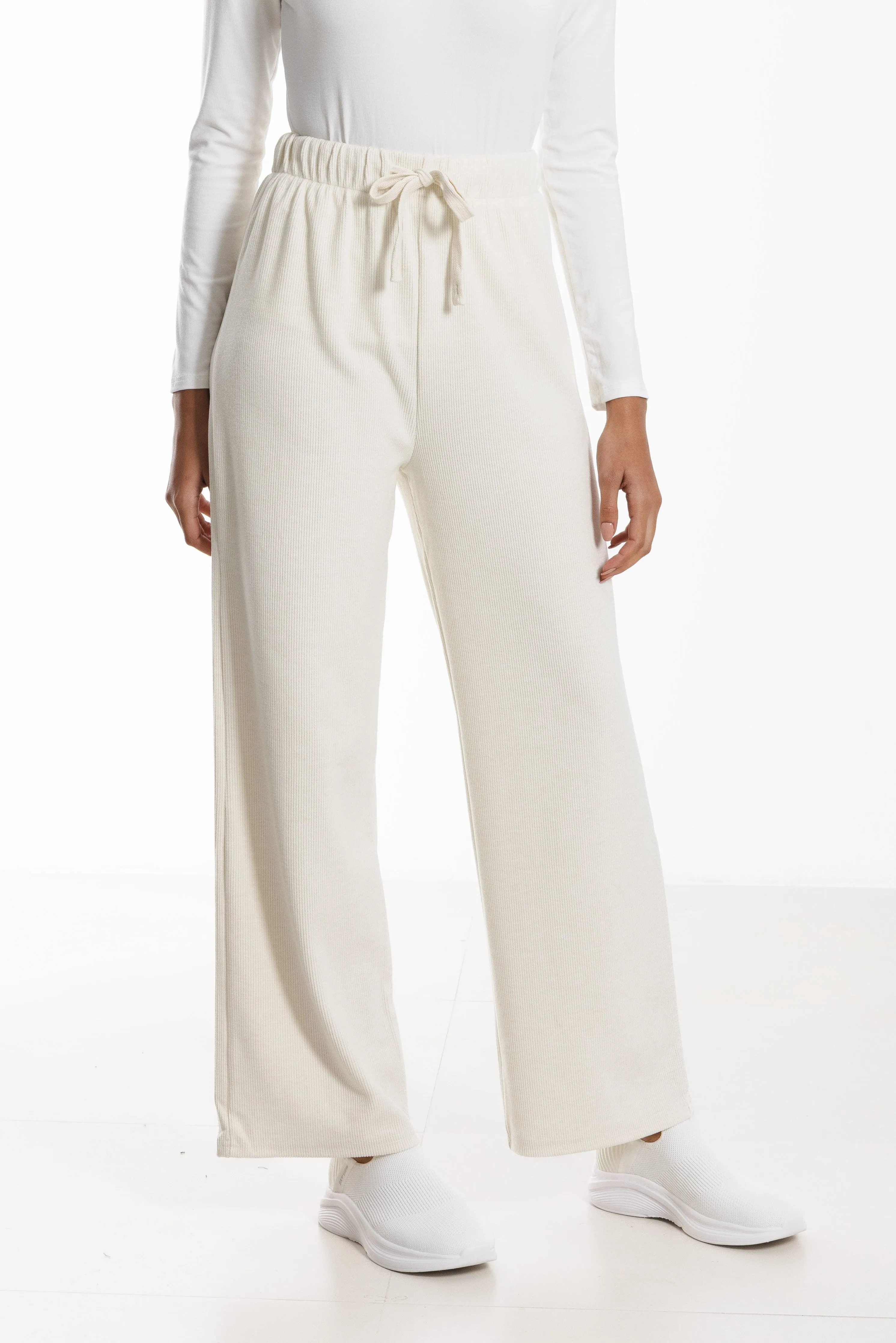CORDUROY JOGGER WAIST TROUSERS