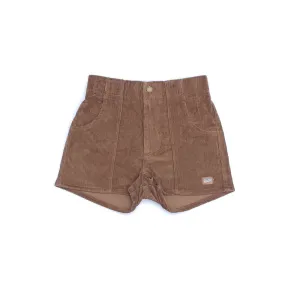 Corduroy Shorts in Brown