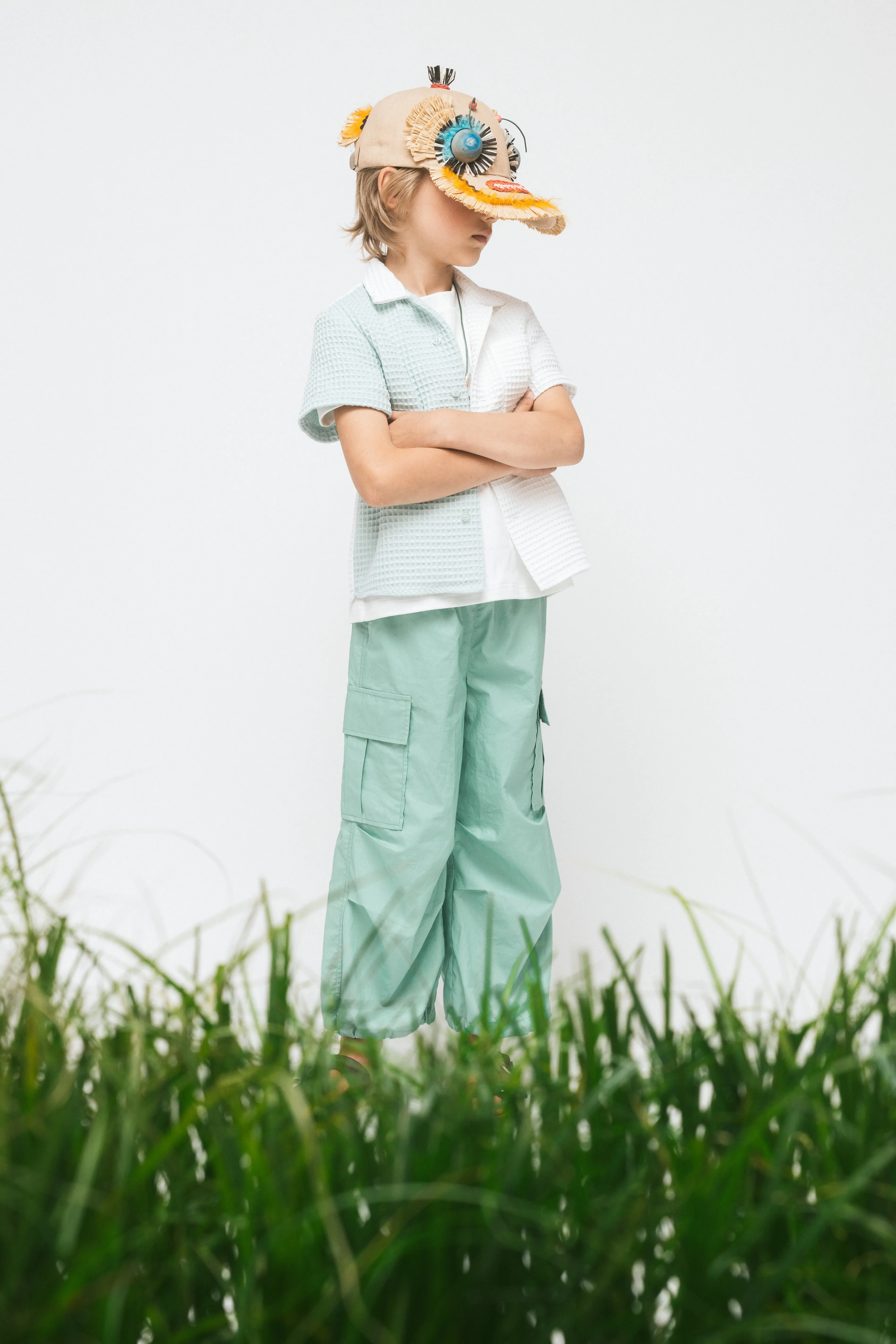 Cotton Cargo Pants Oasis, Mint