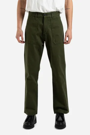 Cotton Fatigue Pants Regular Fit - Forest