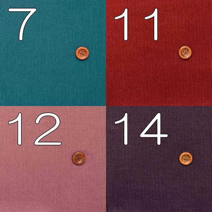 Cotton Fine Corduroy Fabric – Solid Color