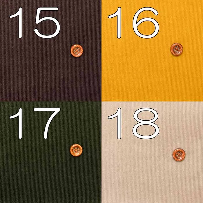 Cotton Fine Corduroy Fabric – Solid Color