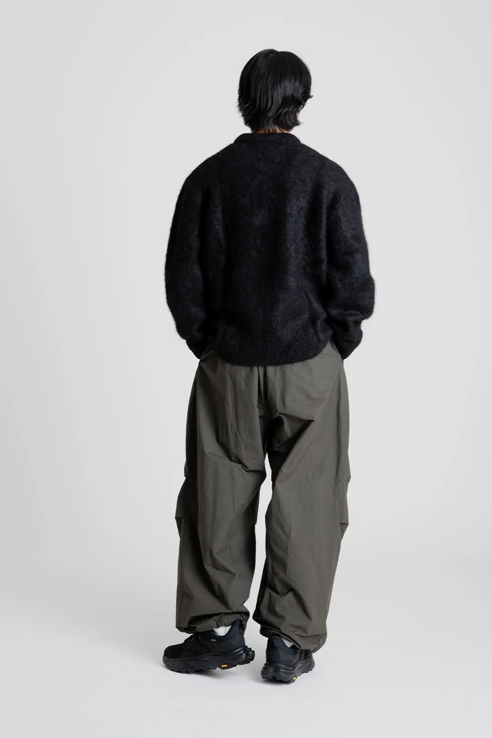 Cotton Nylon Fatigue Pants - Dark Brown