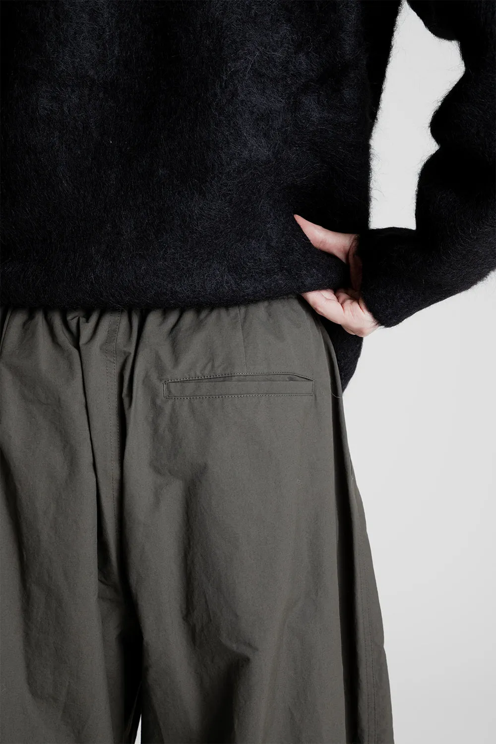 Cotton Nylon Fatigue Pants - Dark Brown
