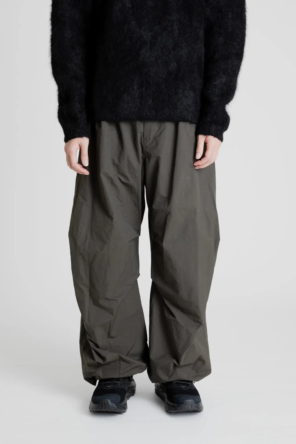 Cotton Nylon Fatigue Pants - Dark Brown