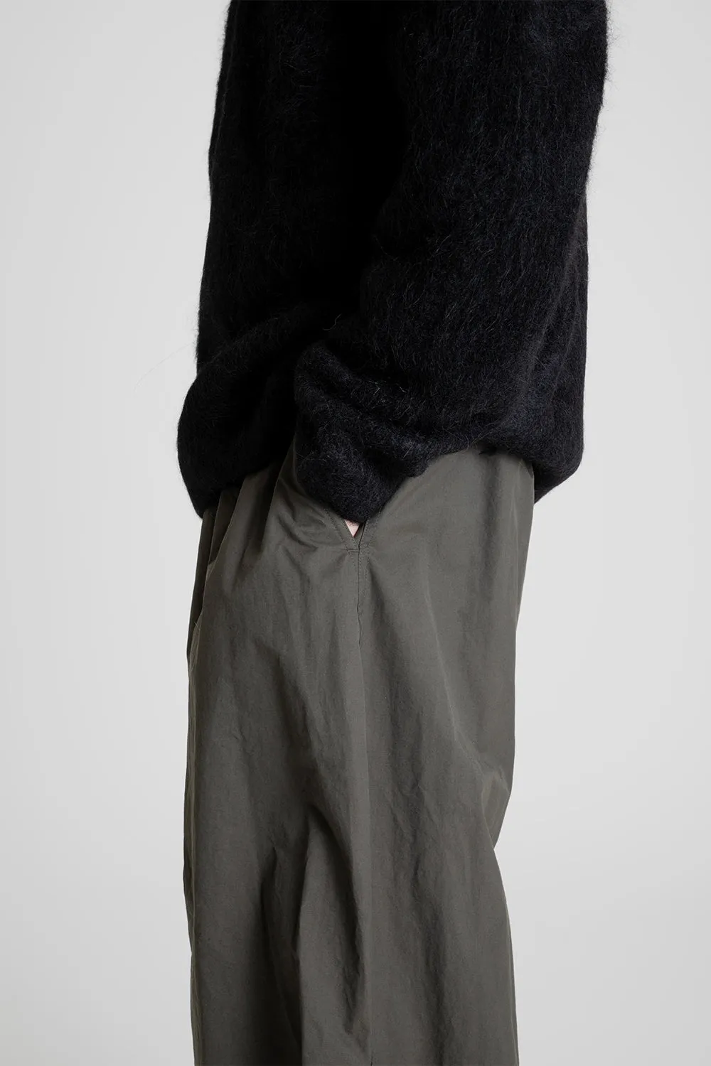 Cotton Nylon Fatigue Pants - Dark Brown