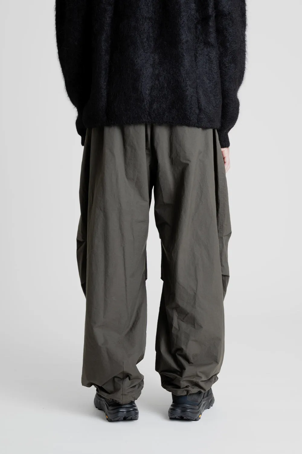 Cotton Nylon Fatigue Pants - Dark Brown