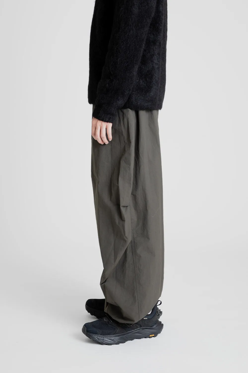 Cotton Nylon Fatigue Pants - Dark Brown