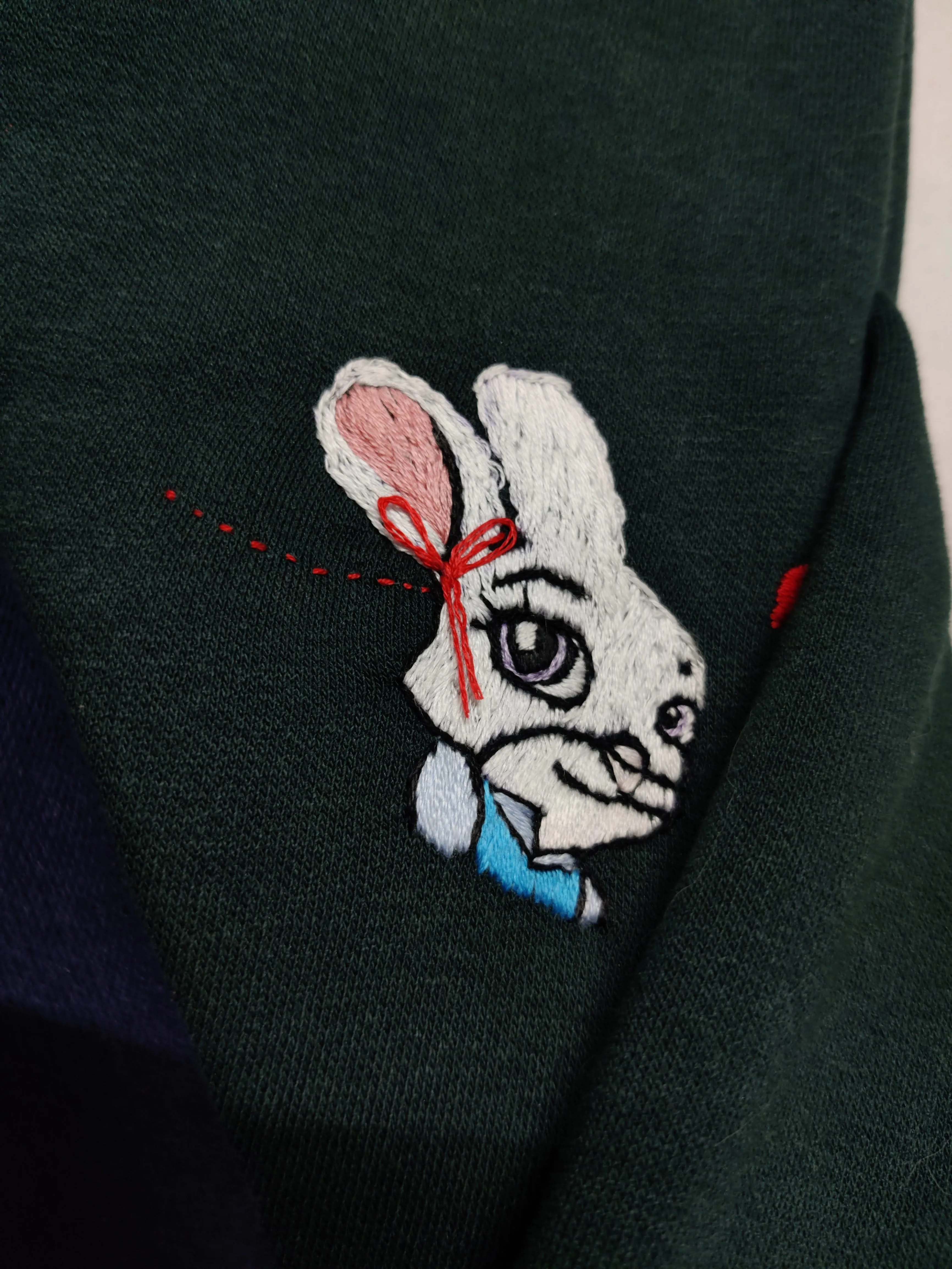 Couple Zootopia theme Hand Embroidered Sweatshirts