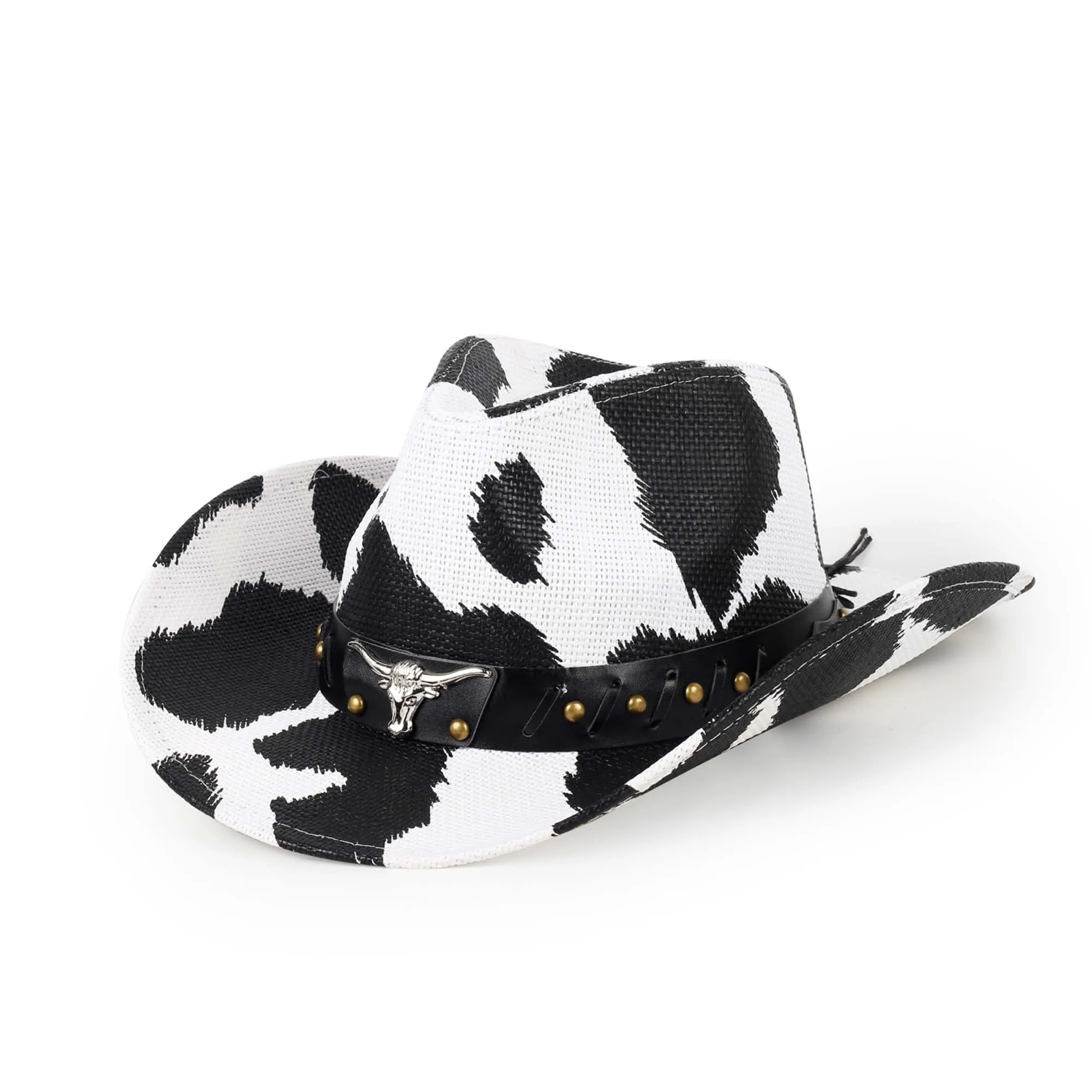 Cow Print Cowboy Hat for Adults