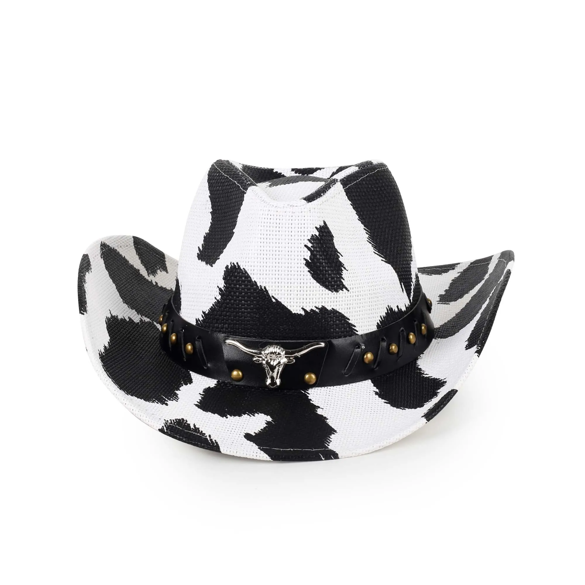 Cow Print Cowboy Hat for Adults