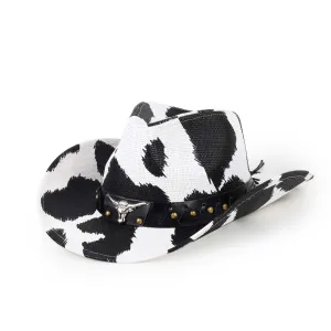 Cow Print Cowboy Hat for Adults