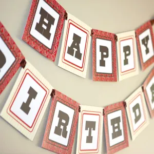 Cowboy Birthday Party Banner
