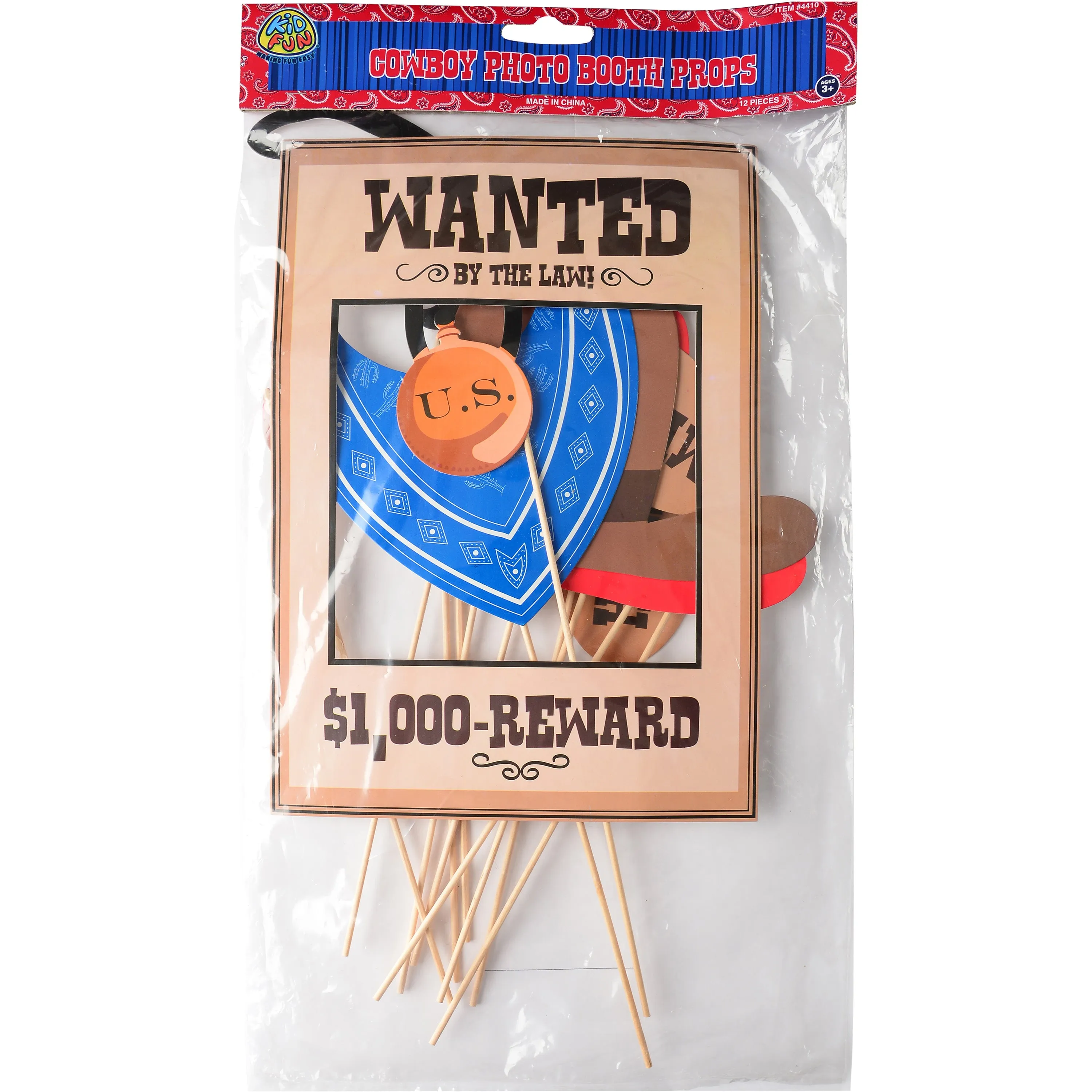 Cowboy Photo Booth Props Novelty