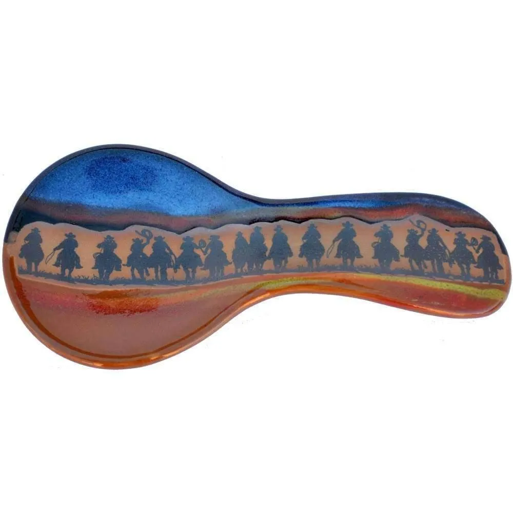 Cowboy Posse Western Utensil Crock