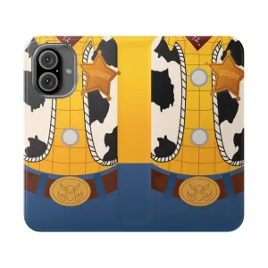 Cowboy-Themed Flip Phone Case for Fans of Woody and Pixar