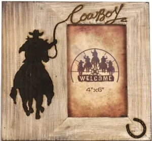 Cowboy Western Photo Frame 4" x 6"