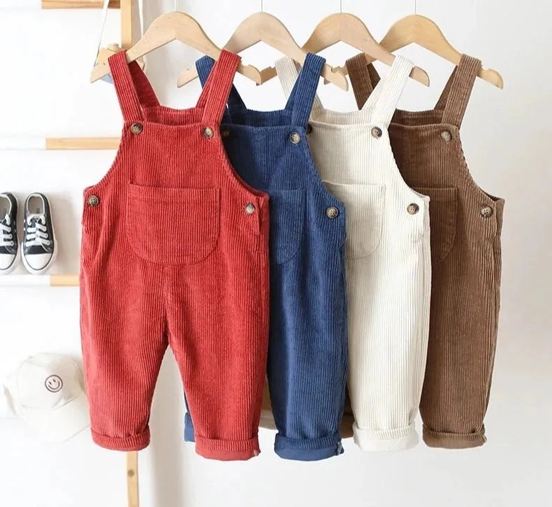 Cozy Corduroy Kids Overalls