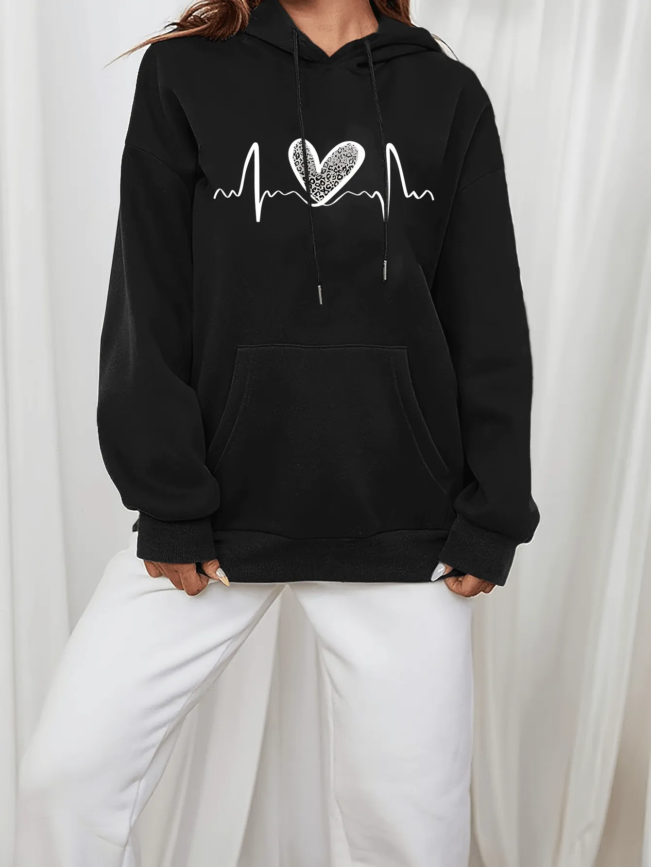 Cozy Fleece-Lined Winter Hoodies With Kangaroo Pocket - 2082