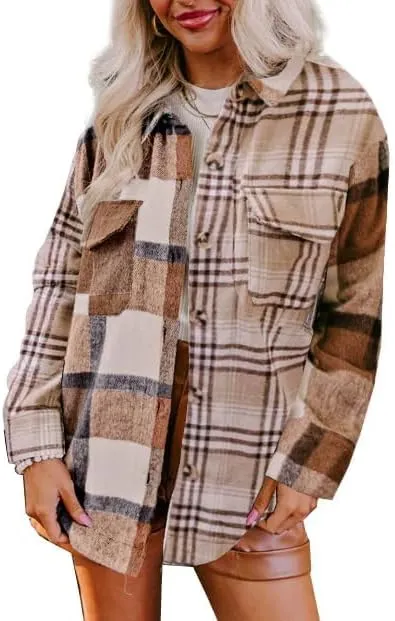 Cozy Womens Corduroy Button Down Shirts Long Sleeve