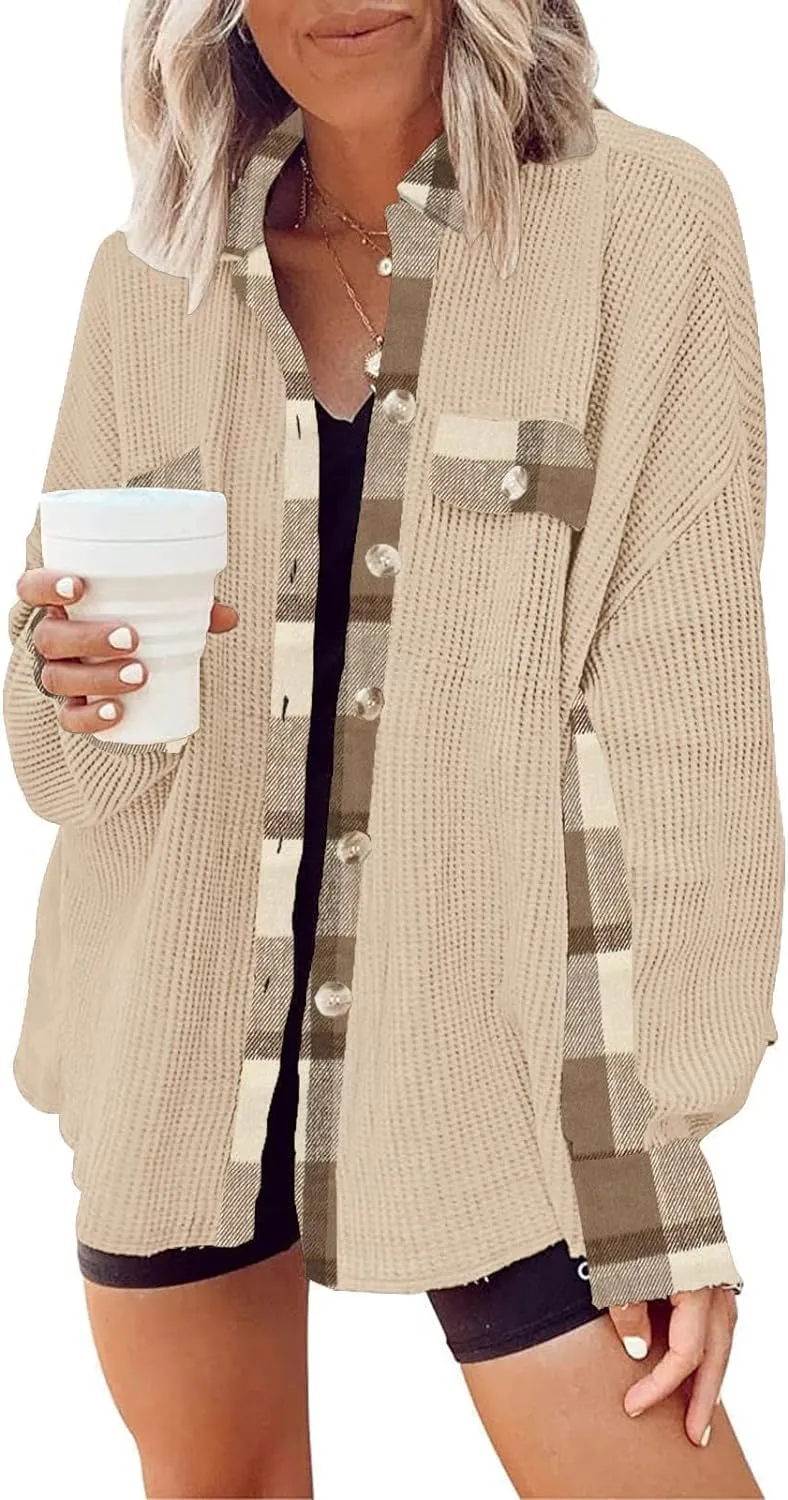 Cozy Womens Corduroy Button Down Shirts Long Sleeve
